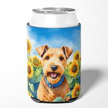 Load image into Gallery viewer, Lakeland Terrier in Sunflowers Can or Bottle Hugger