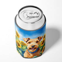 Load image into Gallery viewer, Lakeland Terrier in Sunflowers Can or Bottle Hugger