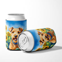 Load image into Gallery viewer, Lakeland Terrier in Sunflowers Can or Bottle Hugger
