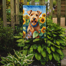 Load image into Gallery viewer, Lakeland Terrier in Sunflowers Garden Flag – Bright Dog-Themed Yard Decor
