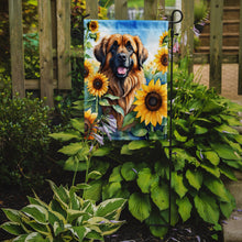 Load image into Gallery viewer, Leonberger in Sunflowers Garden Flag – Bright Dog-Themed Yard Decor