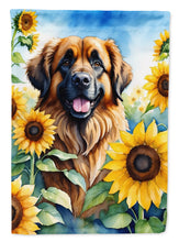 Load image into Gallery viewer, Leonberger in Sunflowers Garden Flag – Bright Dog-Themed Yard Decor