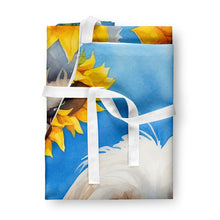 Load image into Gallery viewer, Maltese in Sunflowers Apron – Artist-Designed Kitchen, BBQ &amp; Craft Apron