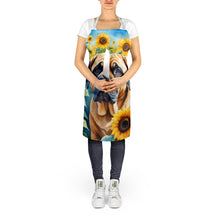 Load image into Gallery viewer, Mastiff in Sunflowers Apron – Artist-Designed Kitchen, BBQ &amp; Craft Apron