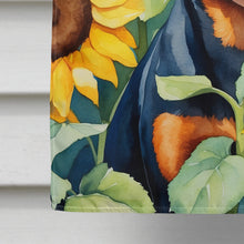 Load image into Gallery viewer, Miniature Pinscher in Sunflowers House Flag