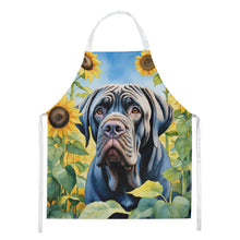 Load image into Gallery viewer, Neapolitan Mastiff in Sunflowers Apron – Artist-Designed Kitchen, BBQ &amp; Craft Apron