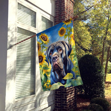 Load image into Gallery viewer, Neapolitan Mastiff in Sunflowers House Flag