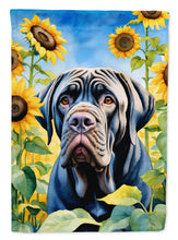 Load image into Gallery viewer, Neapolitan Mastiff in Sunflowers House Flag