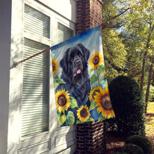 Load image into Gallery viewer, Newfoundland in Sunflowers House Flag