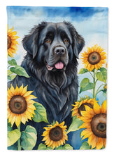 Load image into Gallery viewer, Newfoundland in Sunflowers House Flag