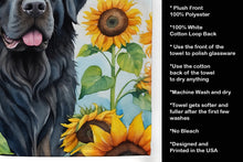 Load image into Gallery viewer, Newfoundland in Sunflowers Kitchen Towel