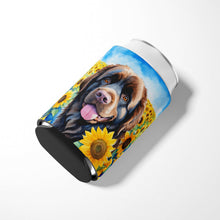 Load image into Gallery viewer, Newfoundland in Sunflowers Can or Bottle Hugger