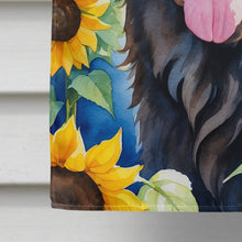 Load image into Gallery viewer, Newfoundland in Sunflowers House Flag
