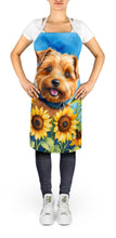Load image into Gallery viewer, Norfolk Terrier in Sunflowers Apron – Artist-Designed Kitchen, BBQ &amp; Craft Apron
