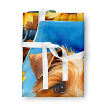 Load image into Gallery viewer, Norfolk Terrier in Sunflowers Apron – Artist-Designed Kitchen, BBQ &amp; Craft Apron