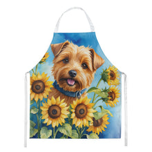 Load image into Gallery viewer, Norfolk Terrier in Sunflowers Apron – Artist-Designed Kitchen, BBQ &amp; Craft Apron