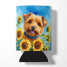 Load image into Gallery viewer, Norfolk Terrier in Sunflowers Can or Bottle Hugger
