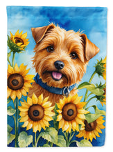 Load image into Gallery viewer, Norfolk Terrier in Sunflowers House Flag