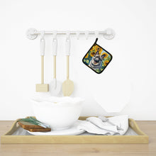 Load image into Gallery viewer, Norwegian Elkhound in Sunflowers Pot Holders - Set of 2 Decorative Kitchen Helpers | Made in the USA