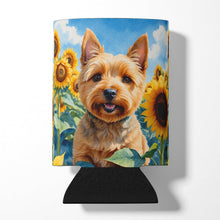 Load image into Gallery viewer, Norwich Terrier in Sunflowers Can or Bottle Hugger