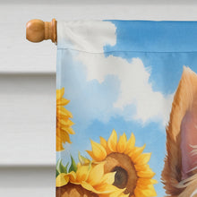 Load image into Gallery viewer, Norwich Terrier in Sunflowers House Flag