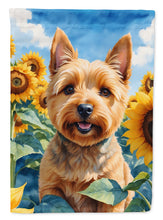 Load image into Gallery viewer, Norwich Terrier in Sunflowers House Flag
