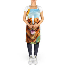 Load image into Gallery viewer, Nova Scotia Duck Toller in Sunflowers Apron – Artist-Designed Kitchen, BBQ &amp; Craft Apron