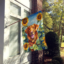 Load image into Gallery viewer, Nova Scotia Duck Toller in Sunflowers House Flag