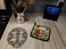 Load image into Gallery viewer, Nova Scotia Duck Toller in Sunflowers Pot Holders - Set of 2 Decorative Kitchen Helpers | Made in the USA