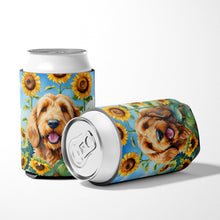 Load image into Gallery viewer, Otterhound in Sunflowers Can or Bottle Hugger