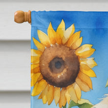 Load image into Gallery viewer, Otterhound in Sunflowers House Flag