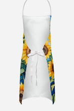 Load image into Gallery viewer, Papillon in Sunflowers Apron – Artist-Designed Kitchen, BBQ &amp; Craft Apron