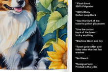 Load image into Gallery viewer, Papillon in Sunflowers Kitchen Towel