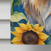 Load image into Gallery viewer, Pekingese in Sunflowers House Flag