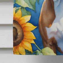 Load image into Gallery viewer, Pit Bull Terrier in Sunflowers House Flag
