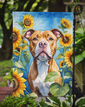 Load image into Gallery viewer, Pit Bull Terrier in Sunflowers Garden Flag – Bright Dog-Themed Yard Decor