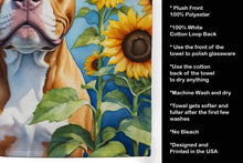 Load image into Gallery viewer, Pit Bull Terrier in Sunflowers Kitchen Towel