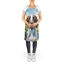 Load image into Gallery viewer, Pointer in Sunflowers Apron – Artist-Designed Kitchen, BBQ &amp; Craft Apron