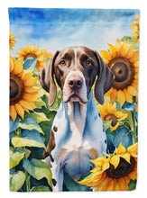 Load image into Gallery viewer, Pointer in Sunflowers House Flag