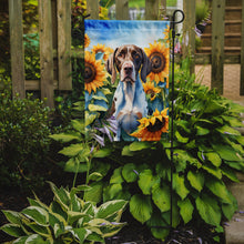 Load image into Gallery viewer, Pointer in Sunflowers Garden Flag – Bright Dog-Themed Yard Decor