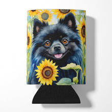 Load image into Gallery viewer, Pomeranian in Sunflowers Can or Bottle Hugger