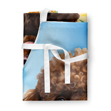 Load image into Gallery viewer, Chocolate Poodle in Sunflowers Apron – Artist-Designed Kitchen, BBQ &amp; Craft Apron