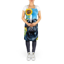 Load image into Gallery viewer, Pug in Sunflowers Apron – Artist-Designed Kitchen, BBQ &amp; Craft Apron