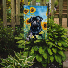 Load image into Gallery viewer, Pug in Sunflowers Garden Flag – Bright Dog-Themed Yard Decor