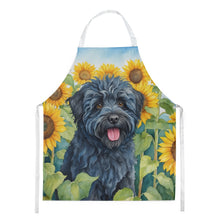 Load image into Gallery viewer, Puli in Sunflowers Apron – Artist-Designed Kitchen, BBQ &amp; Craft Apron