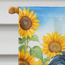 Load image into Gallery viewer, Puli in Sunflowers House Flag