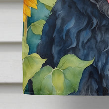 Load image into Gallery viewer, Puli in Sunflowers House Flag