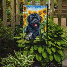 Load image into Gallery viewer, Puli in Sunflowers Garden Flag – Bright Dog-Themed Yard Decor