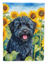 Load image into Gallery viewer, Puli in Sunflowers Garden Flag – Bright Dog-Themed Yard Decor