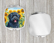Load image into Gallery viewer, Puli in Sunflowers Compact Mirror – Stylish Purse Mirror with Artistic Covers